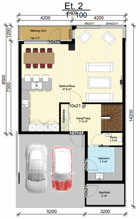 Plan 2 etg. Galleribilde