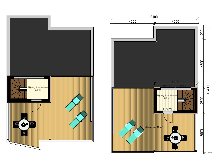 Plan takterrasser