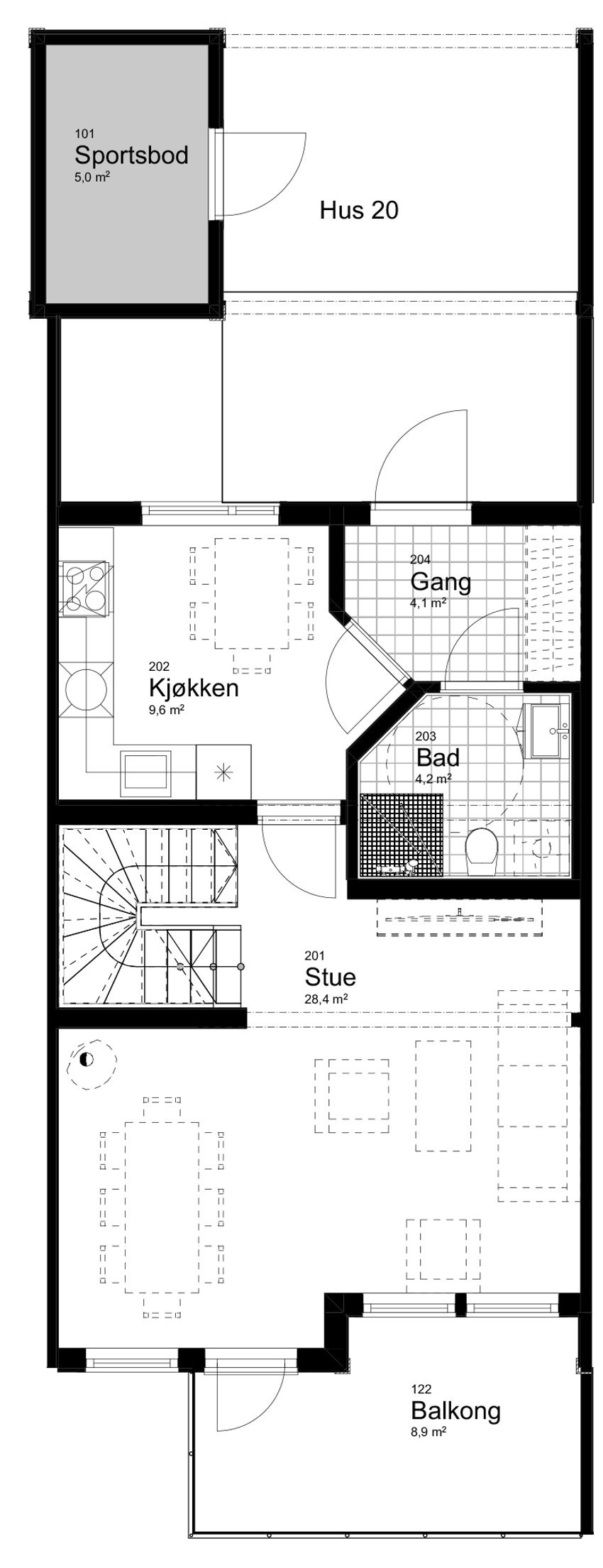 Hus 20 plan 2 Galleribilde