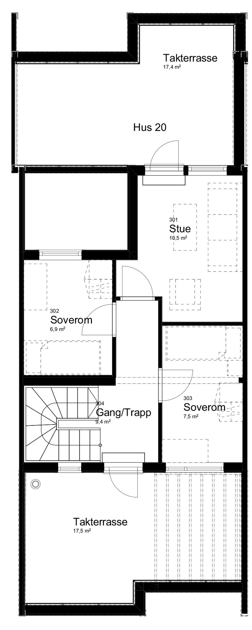 Hus 20 plan 3 Galleribilde