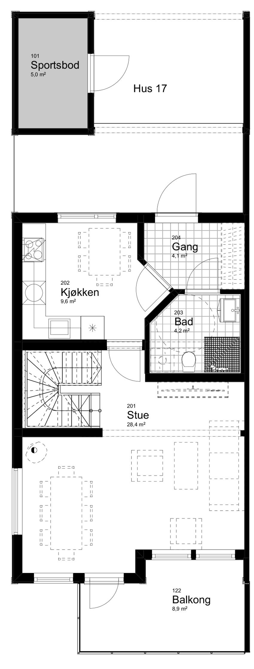 Hus 17 plan 2 Galleribilde