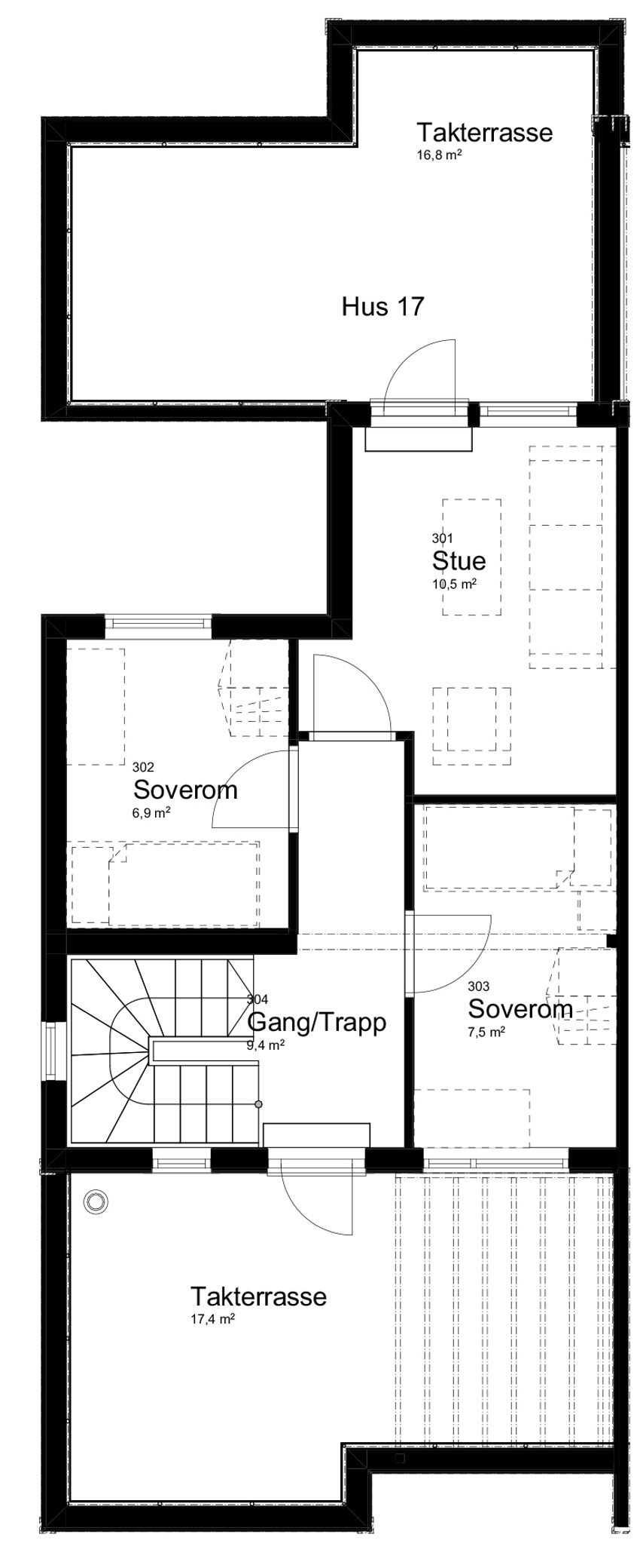 Hus 17 plan 3 Galleribilde