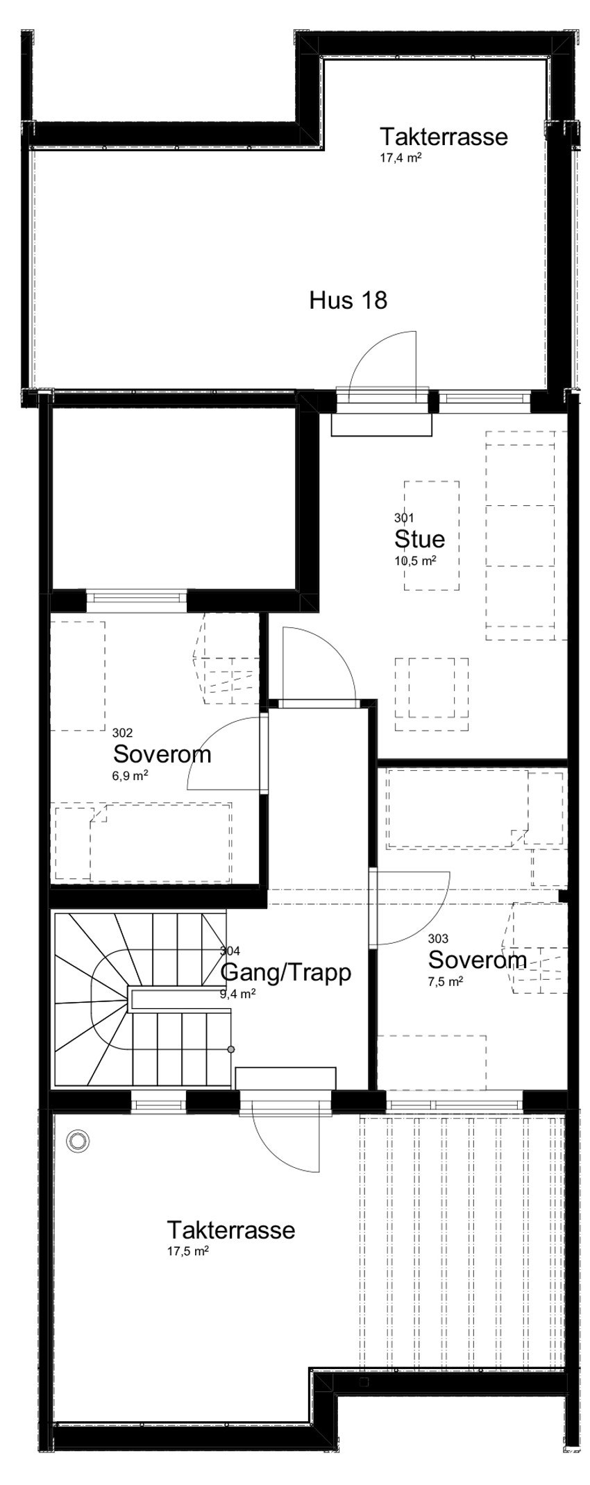 Hus 18 plan 3 Galleribilde