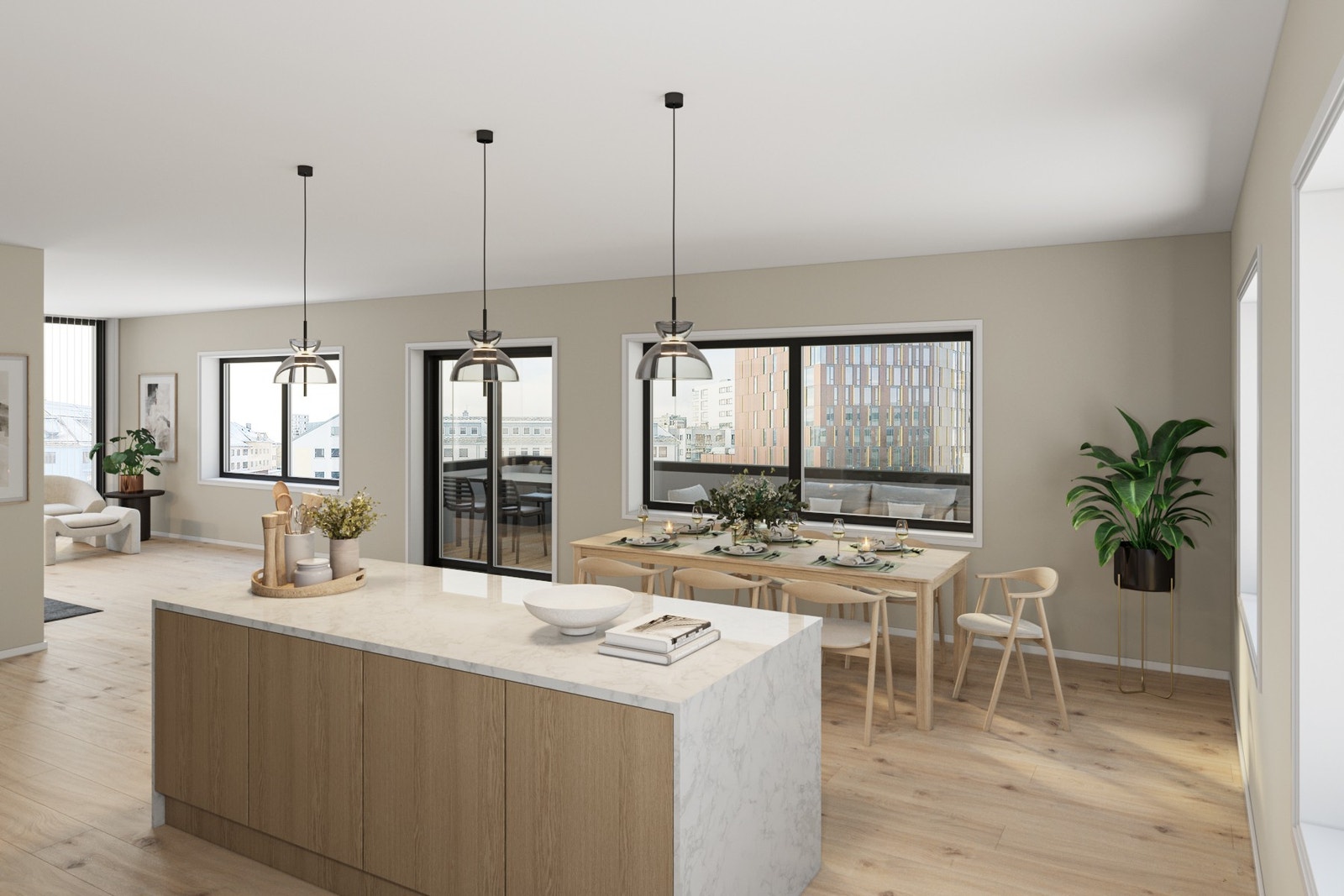 Det er mulig med individuelle tilpasninger i begge leiligheter Galleribilde