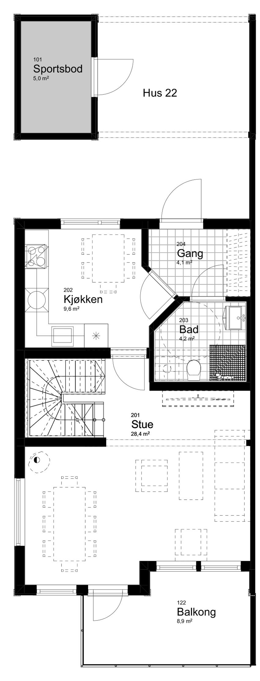 Hus 22 plan 2 Galleribilde