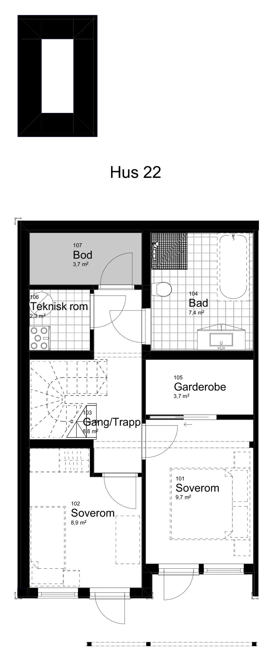 Hus 22 plan 1 Galleribilde
