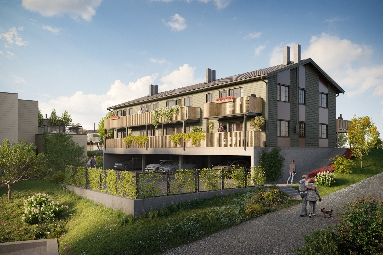 Flott plassert på resten av feltet Galleribilde