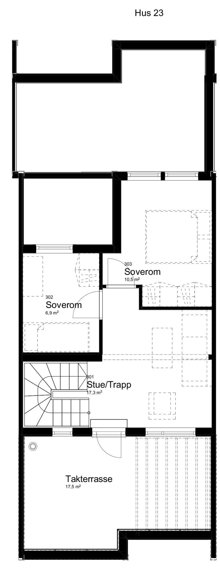 Hus 23 plan 3 Galleribilde