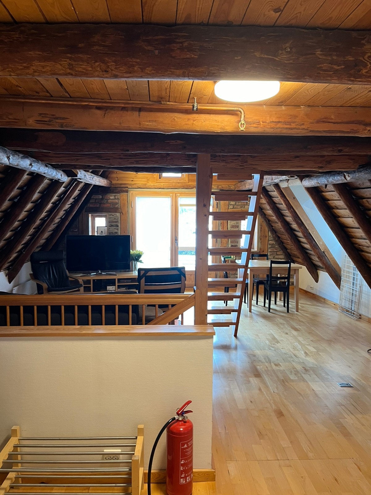 Stue med sjøutsikt Galleribilde