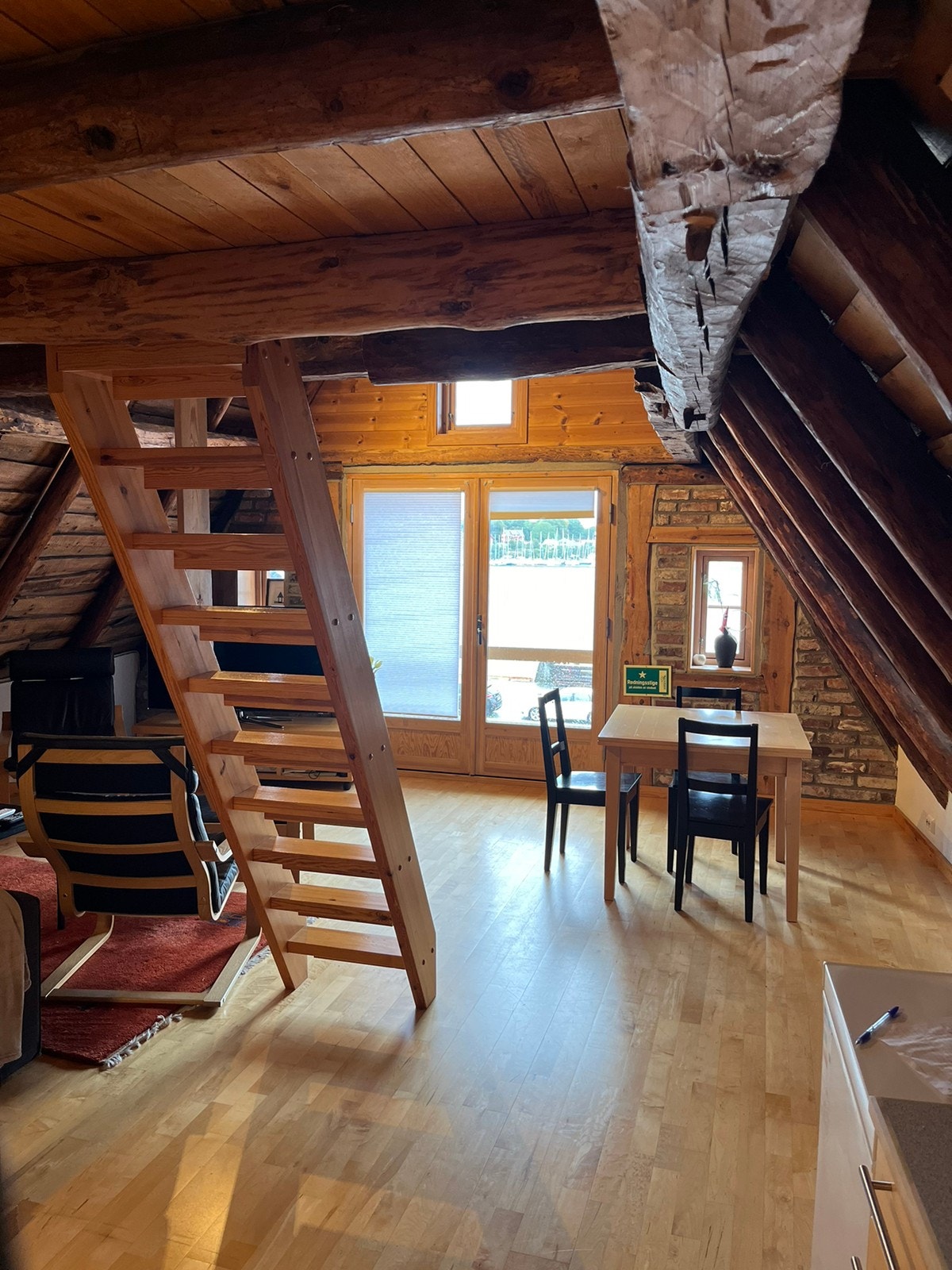 Stue med sjøutsikt Galleribilde