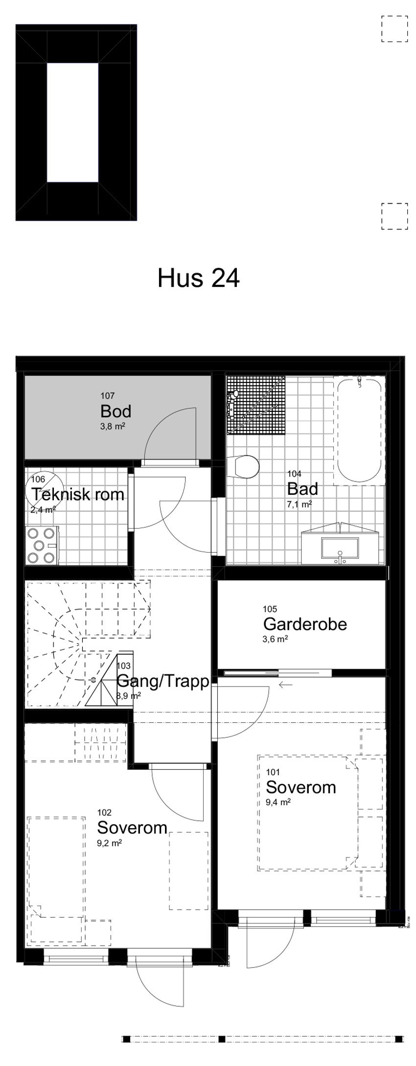 Hus 24 plan 1 Galleribilde