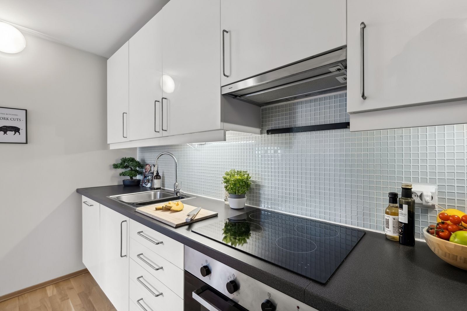 Her kan man kokkelere samtidig som man underholder gjestene. Galleribilde