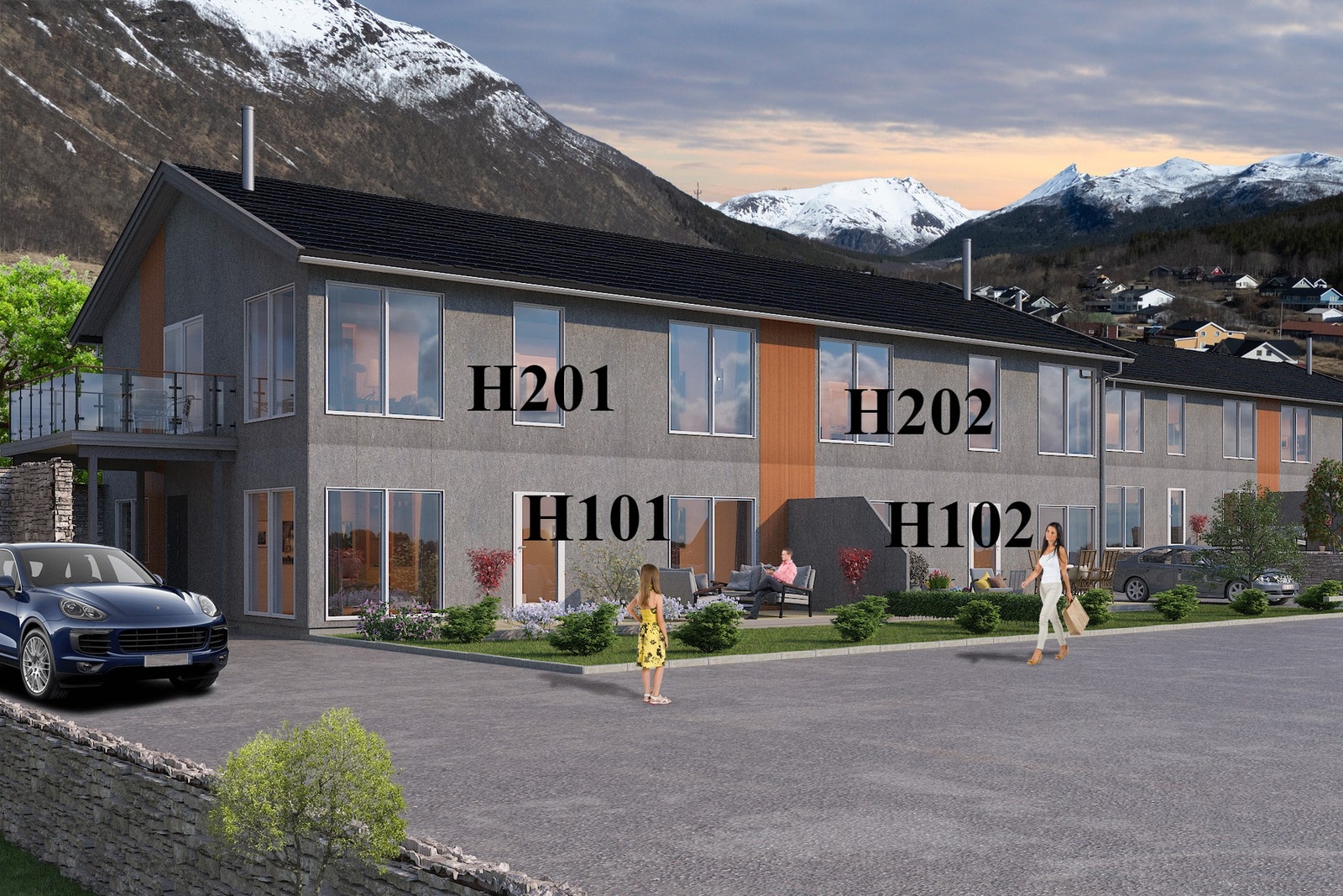 Fire moderne leiligheter med livsløpsstandard under oppføring på Ørnes!
(Illustrasjon - perspektiver kan avvike) Galleribilde