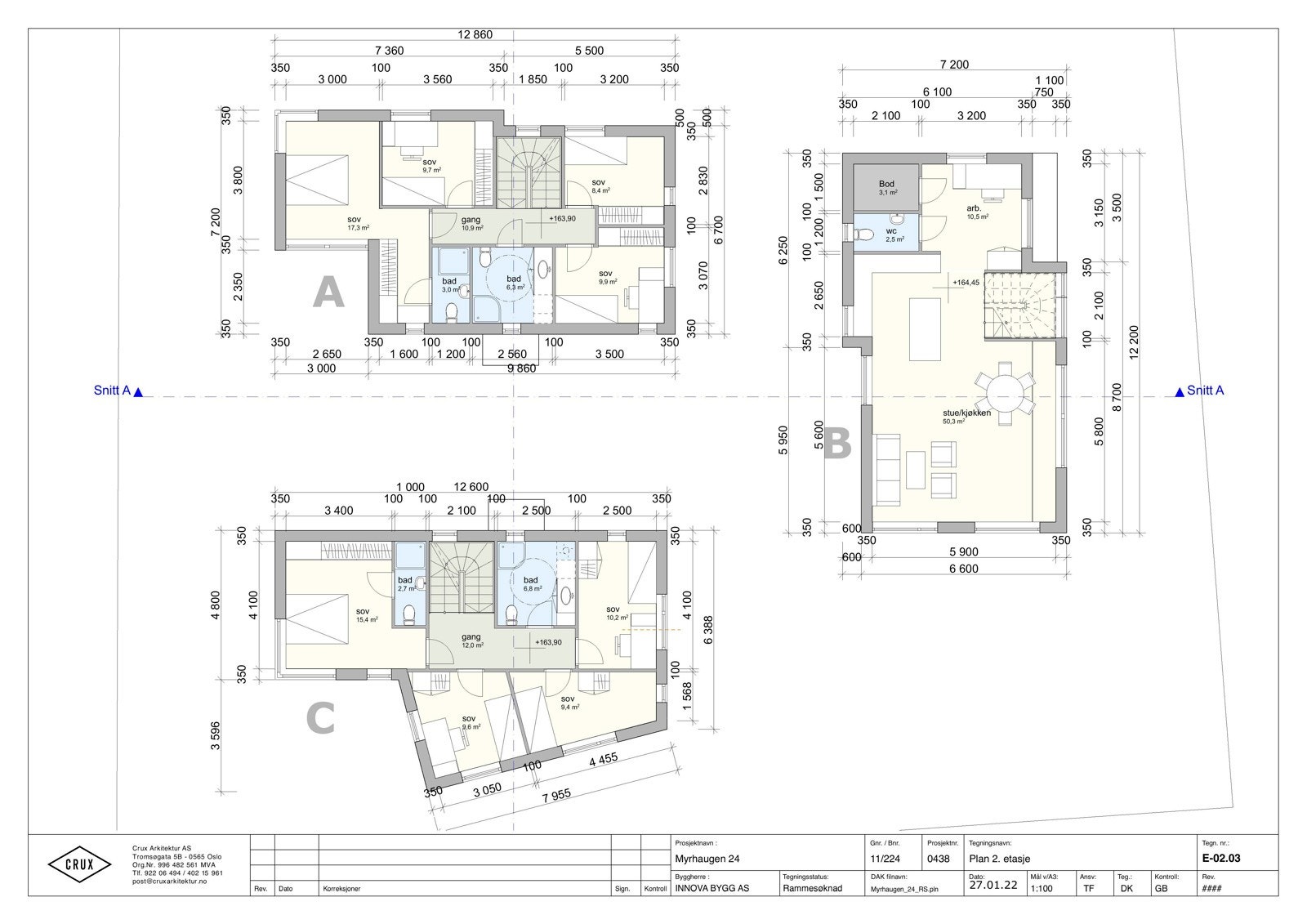 Plantegning 2. etasje Galleribilde