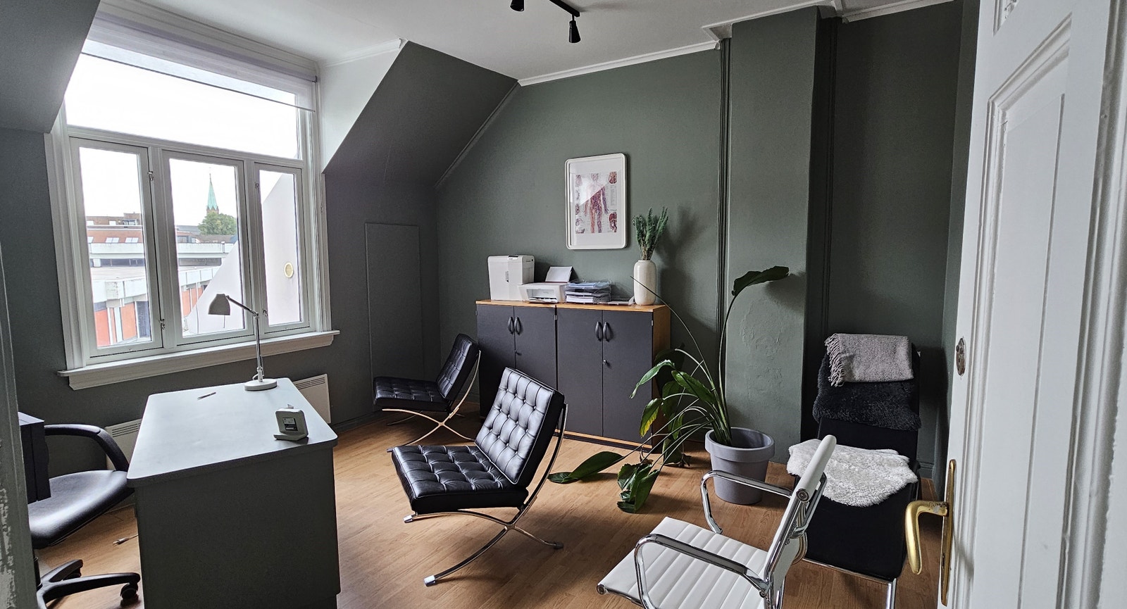 grønt kontor Galleribilde