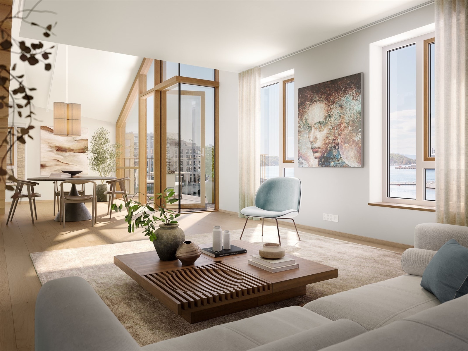 Vannkunsten Syd - Lekre leiligheter med unike detaljer. Her fra leilighet 14.3.3. Galleribilde