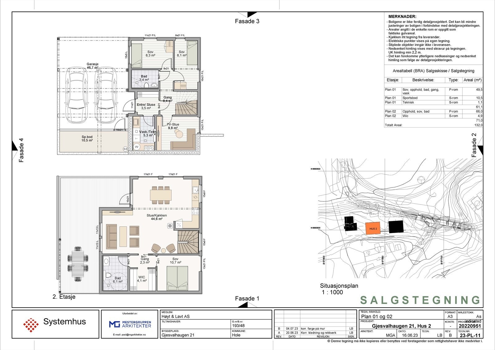 Plantegning Hus 2 Galleribilde