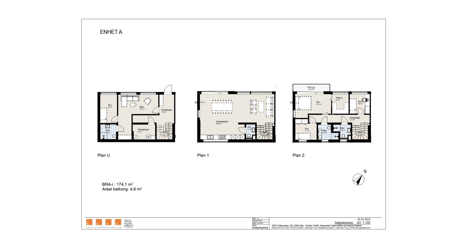 Plantegning samlet Galleribilde