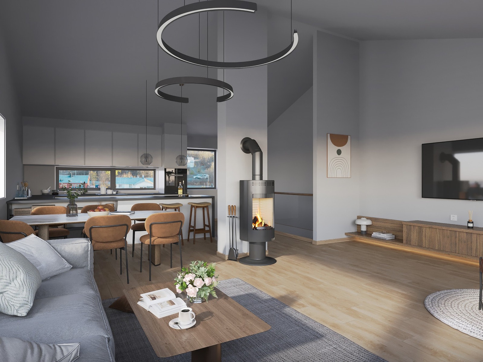 God takhøyde og moderne standard. Mulighet for utleie.
Bildet er en illustrasjon, avvik kan forekomme. Galleribilde