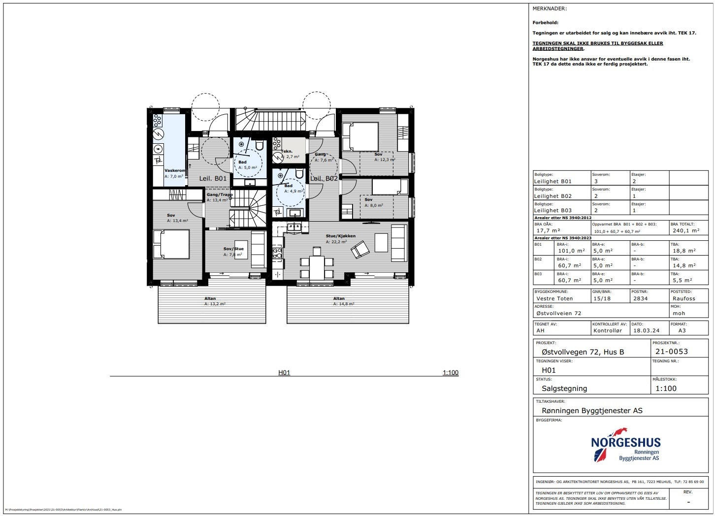 Hus B 1.etg Galleribilde