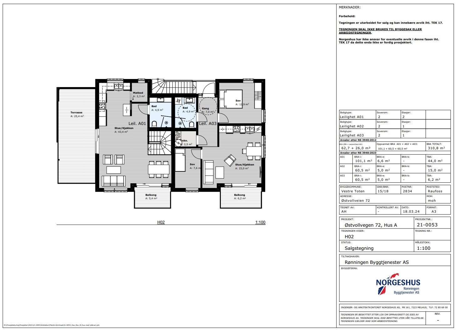 Hus A 2.etg Galleribilde