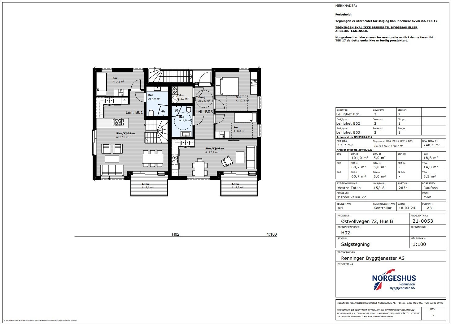 Hus B 2.etg Galleribilde