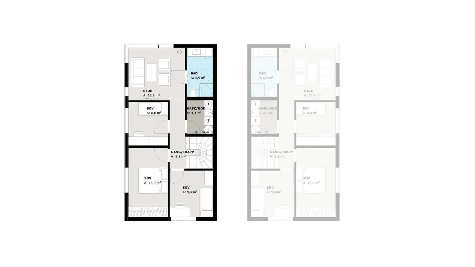 Plan 2. etasje Galleribilde
