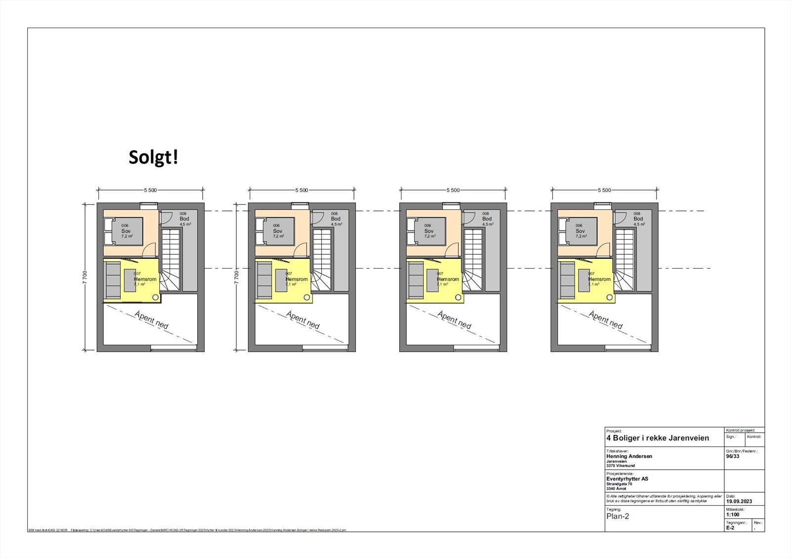 Plantegning - 2.etg. Galleribilde