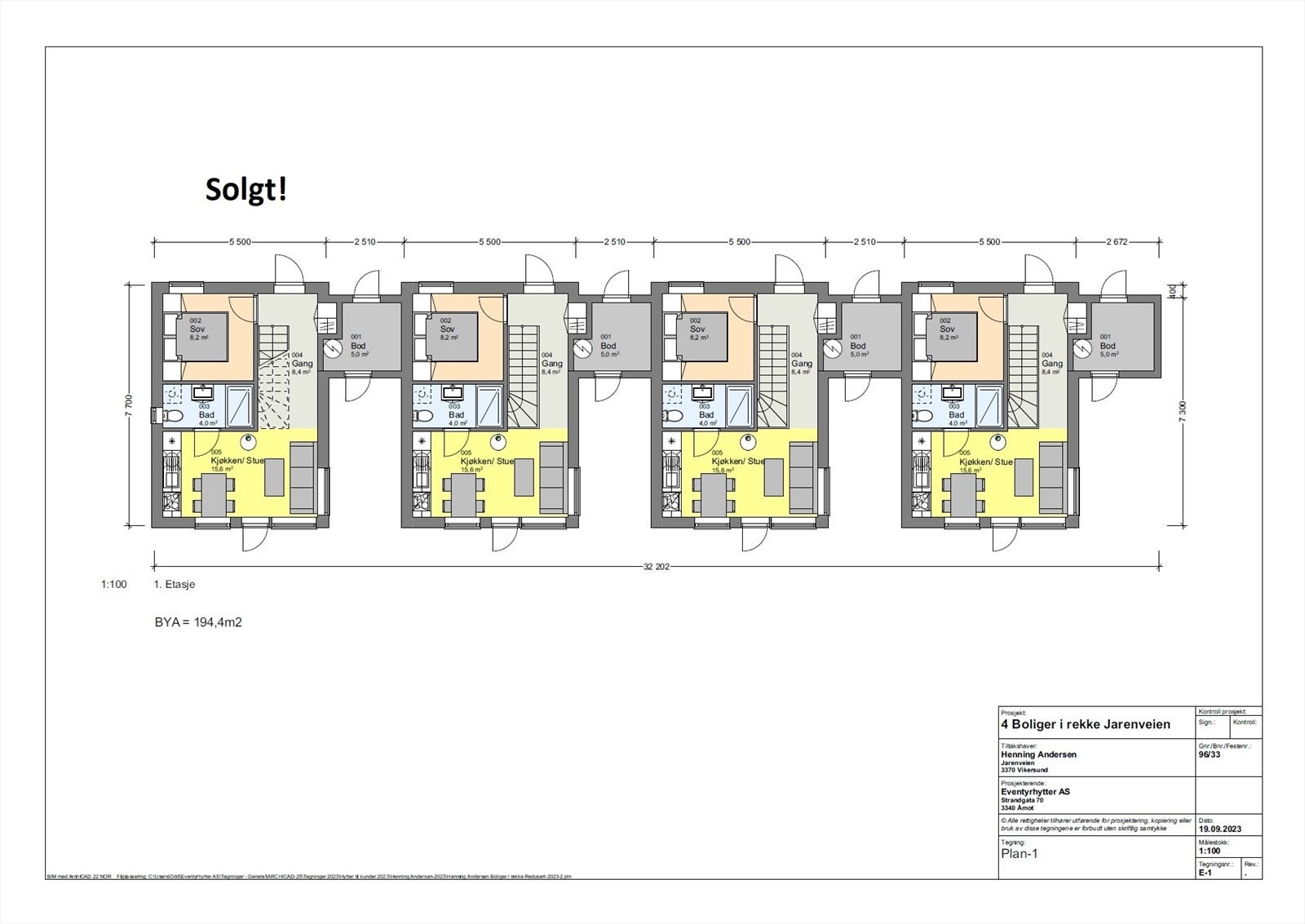 Plantegning - 1.etg. Galleribilde