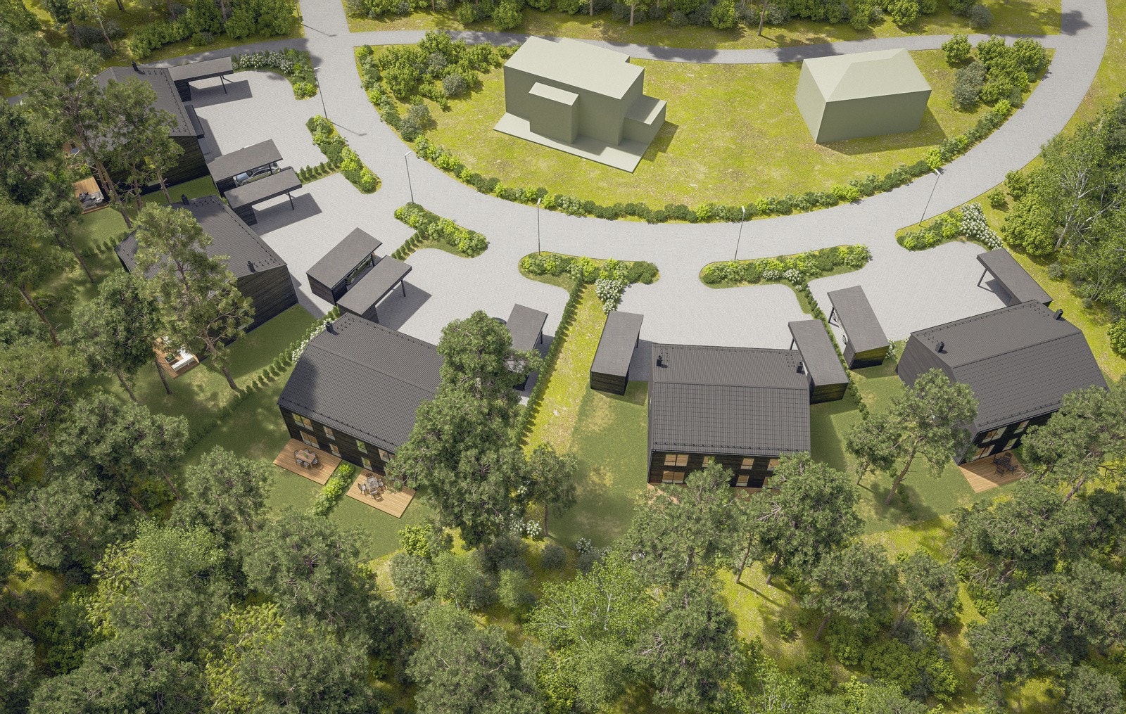 Fra eiendommen er det umiddelbar nærhet til et ypperlig terreng for både gåturer, løpeturer og sykkelturer. En etablert turveg krysser gjennom området, med forbindelse til turveg og løypenett mot Hallhytta og turstier i Sulusåsen. Galleribilde