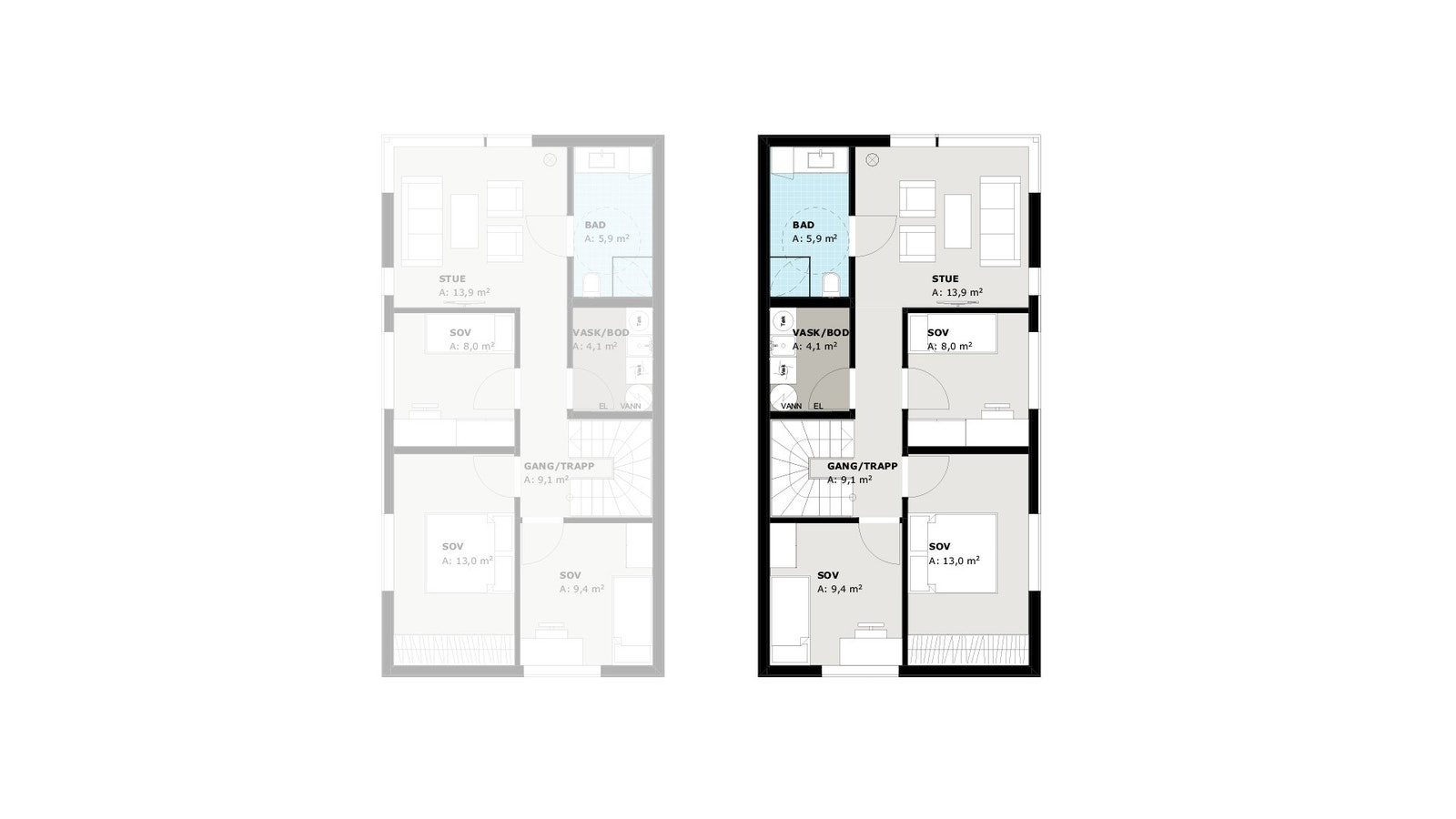 Plan 1. etasje Galleribilde