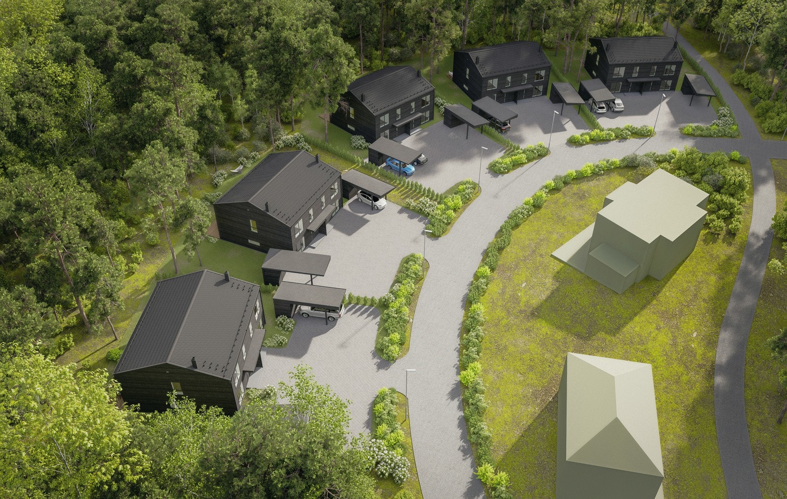 Omgivelsene er svært så idylliske med nærhet til både natur og urbane opplevelser i Kongsberg by. Galleribilde