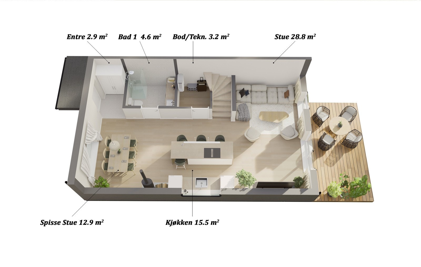 Plantegning første etasje. Galleribilde