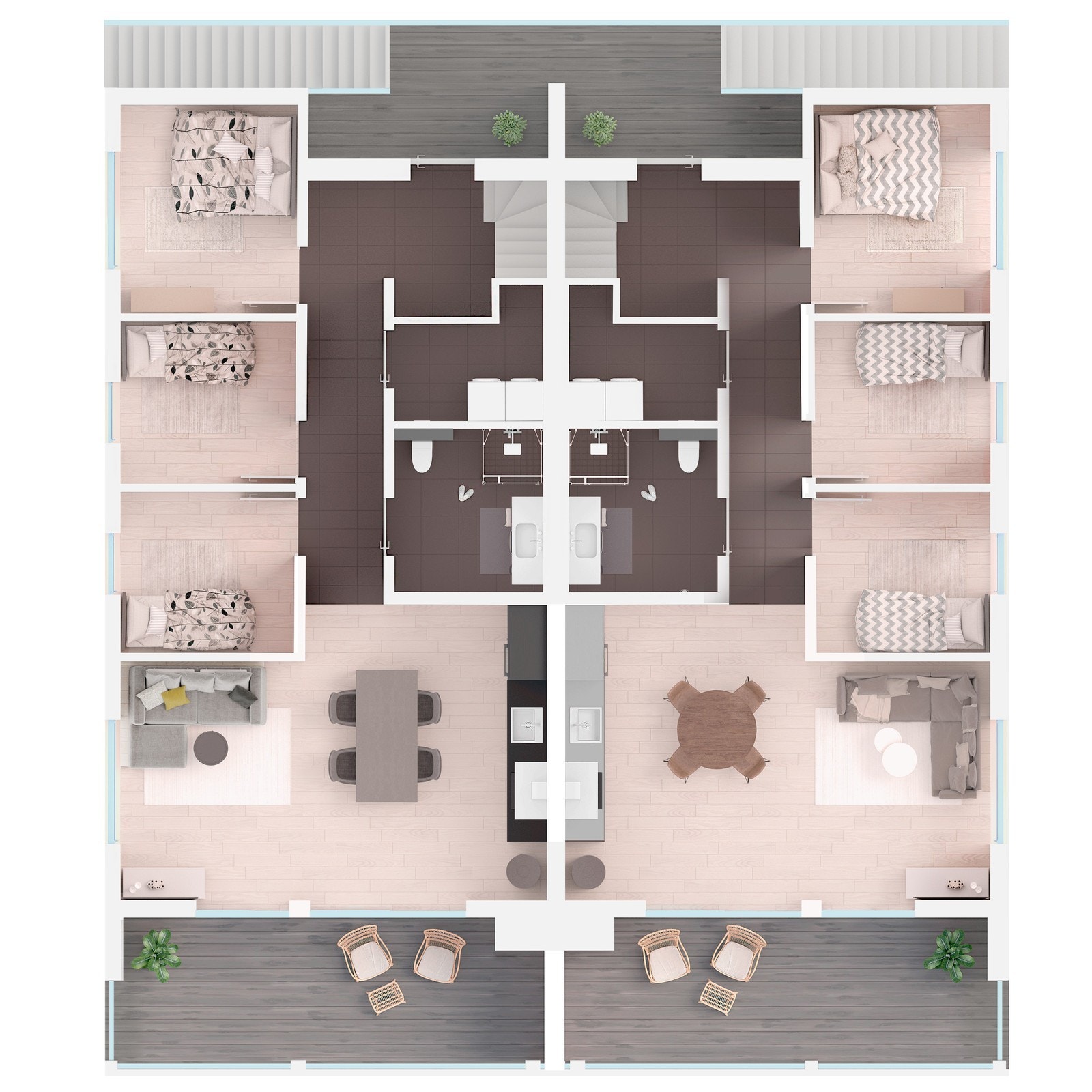 Leilighet 2A er til venstre på tegningen. Galleribilde