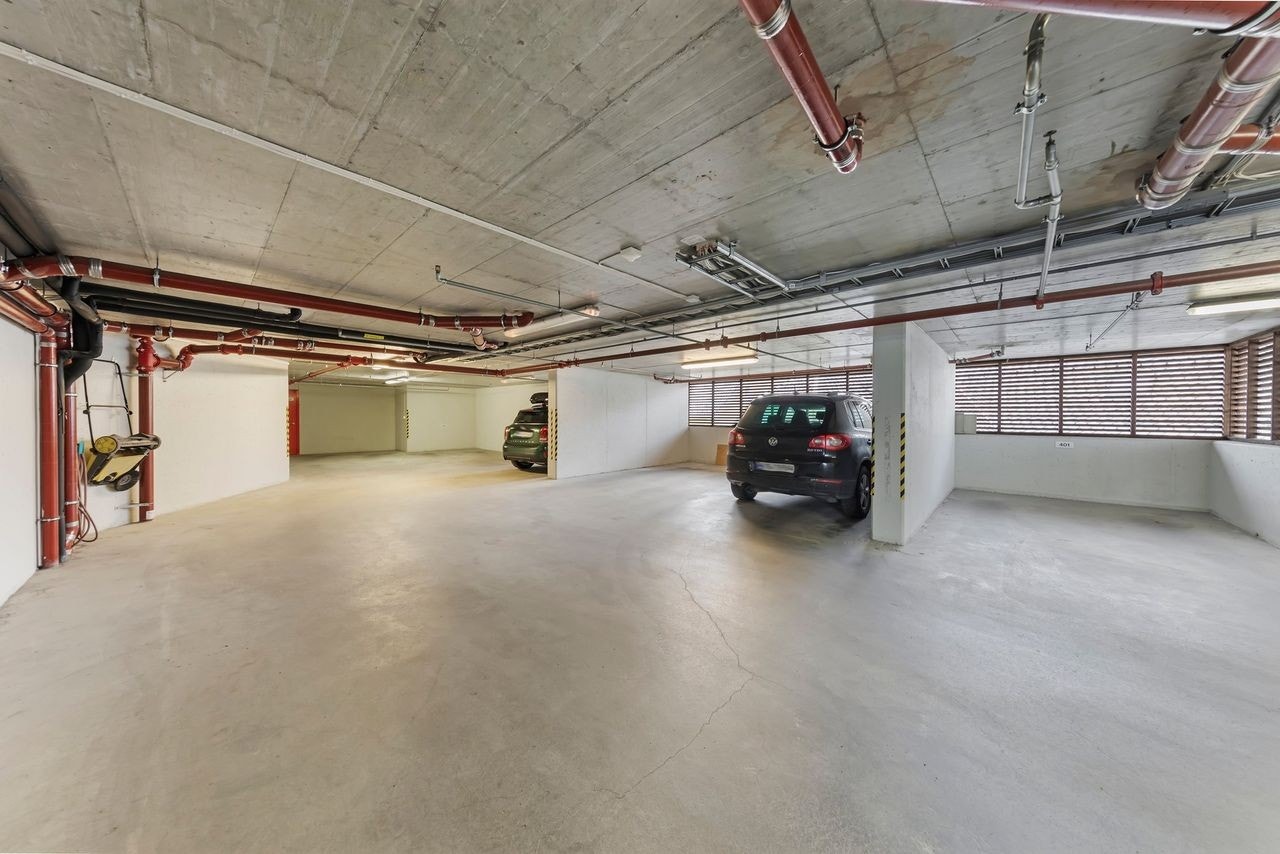 Biloppstillingsplass i innvendig garasje Galleribilde