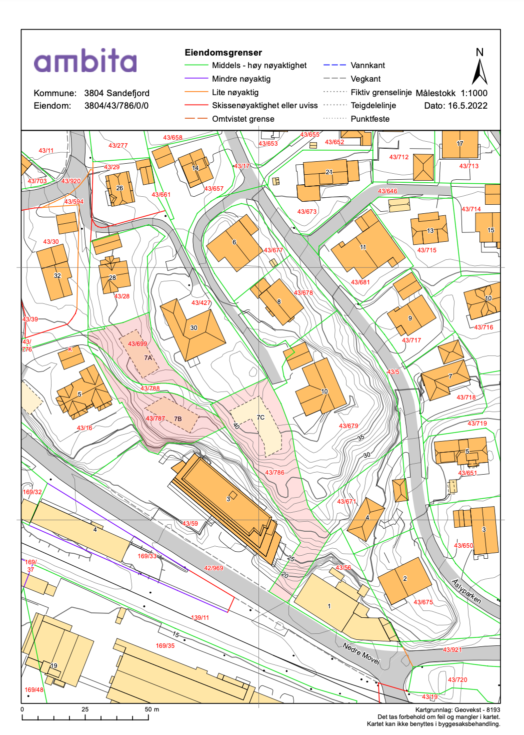 Tre unike tomter på høyden Galleribilde