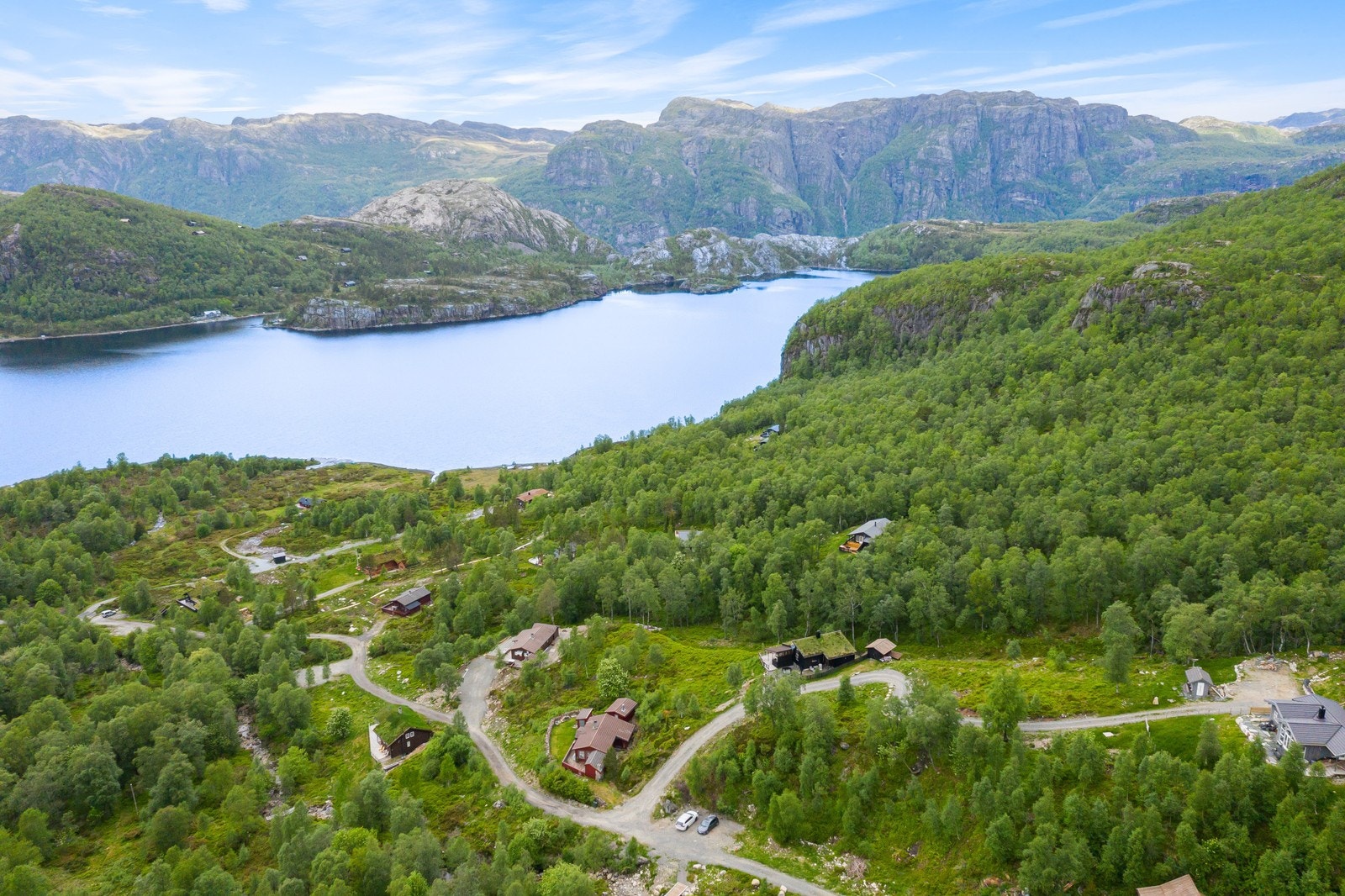 Området som skal bygges ut, er like ved skitrekket på Gilja Galleribilde