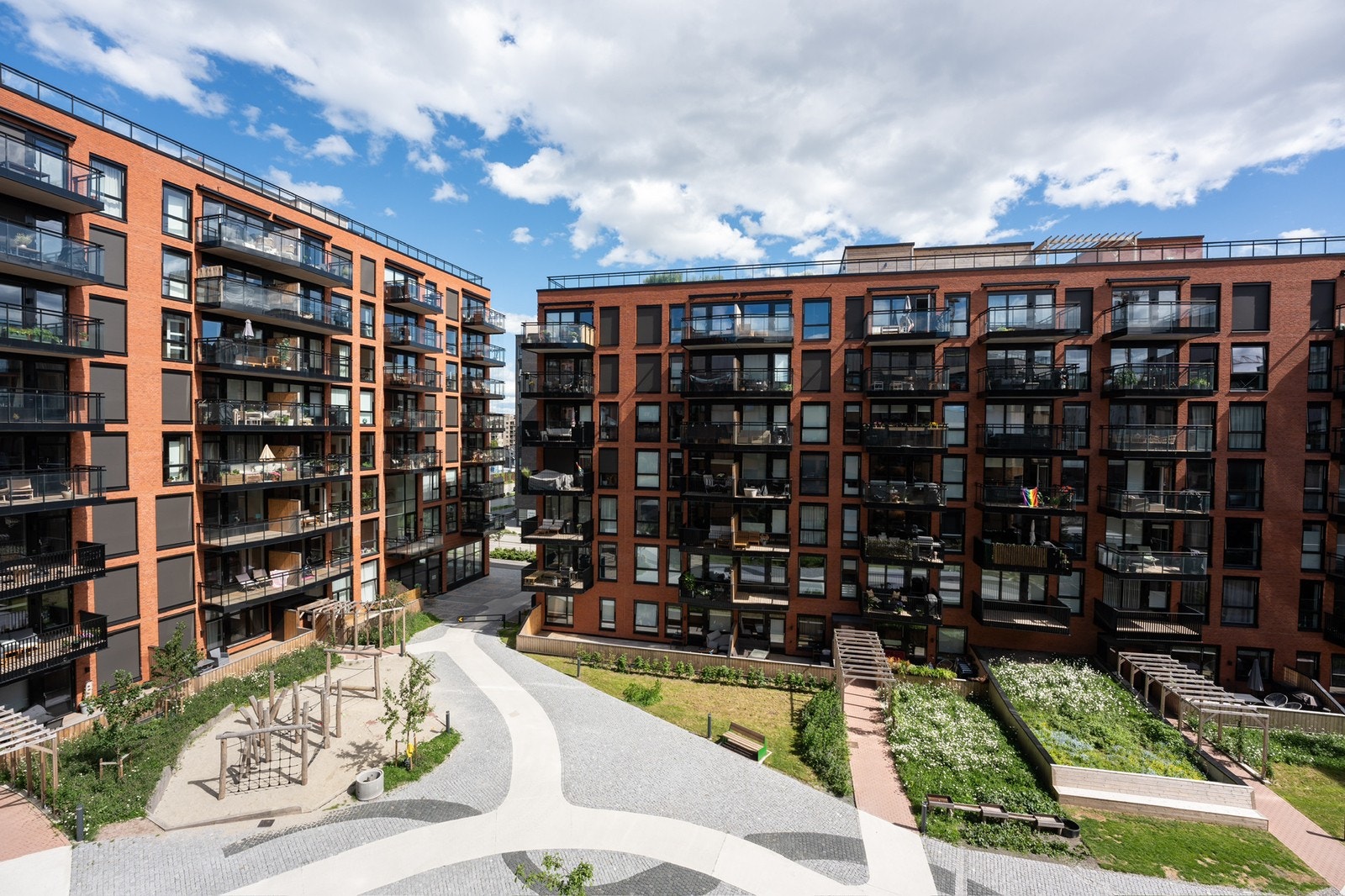 Det er flott utsikt fra balkongen Galleribilde
