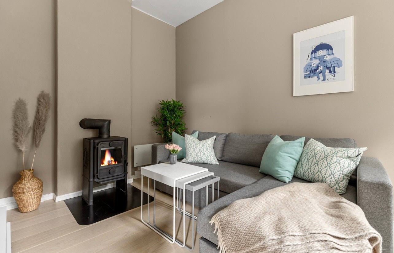 Peis i stuen Galleribilde