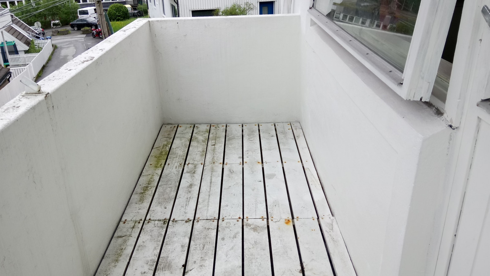 Balkong med fint utsikt mot sentrum Galleribilde