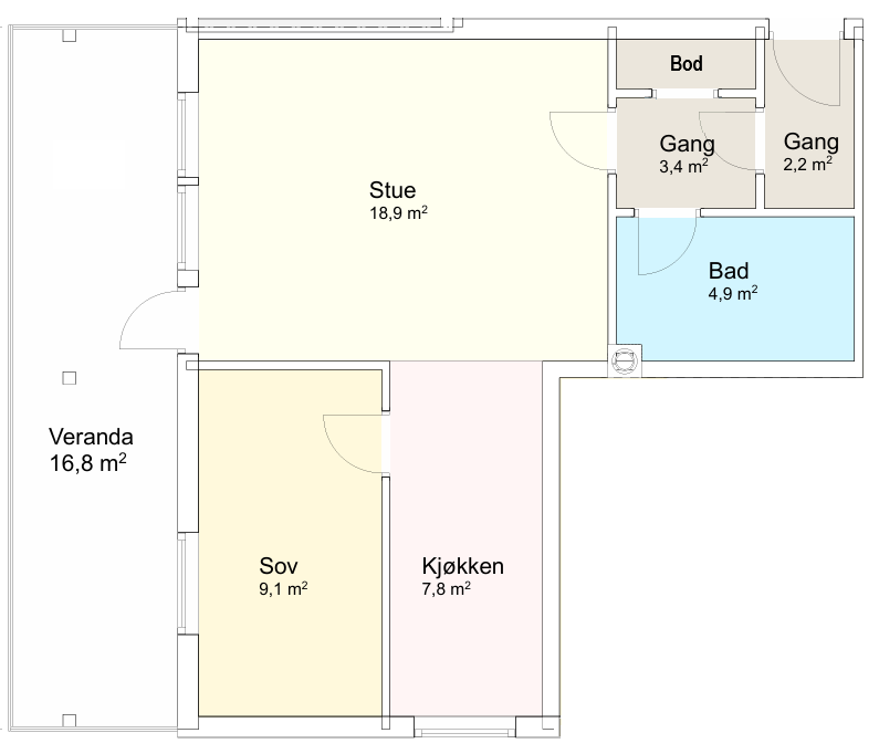 Plantegning Galleribilde