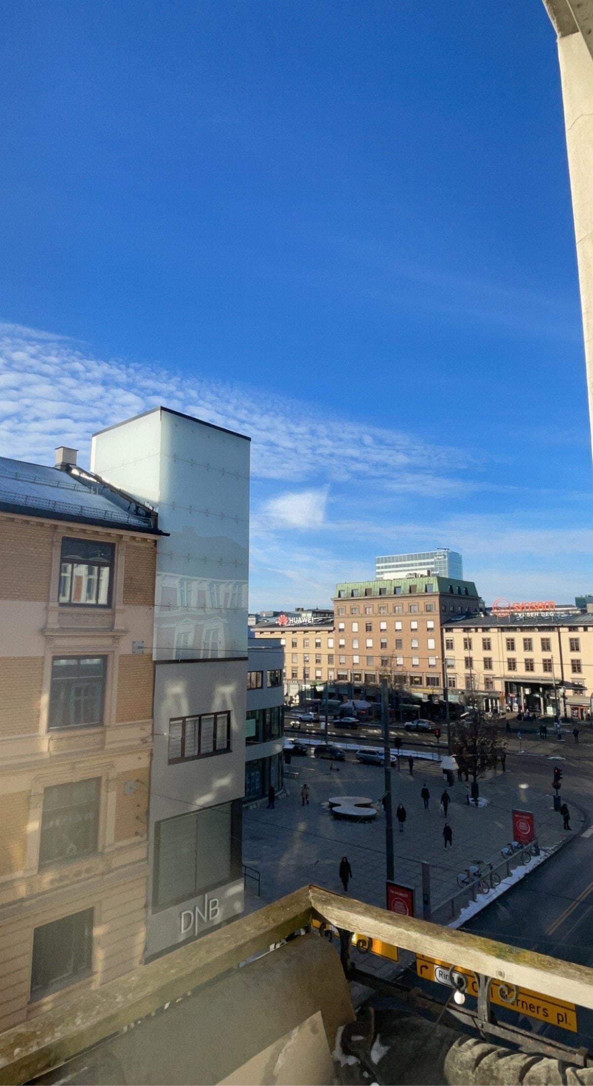 Utsikt fra balkongen Galleribilde