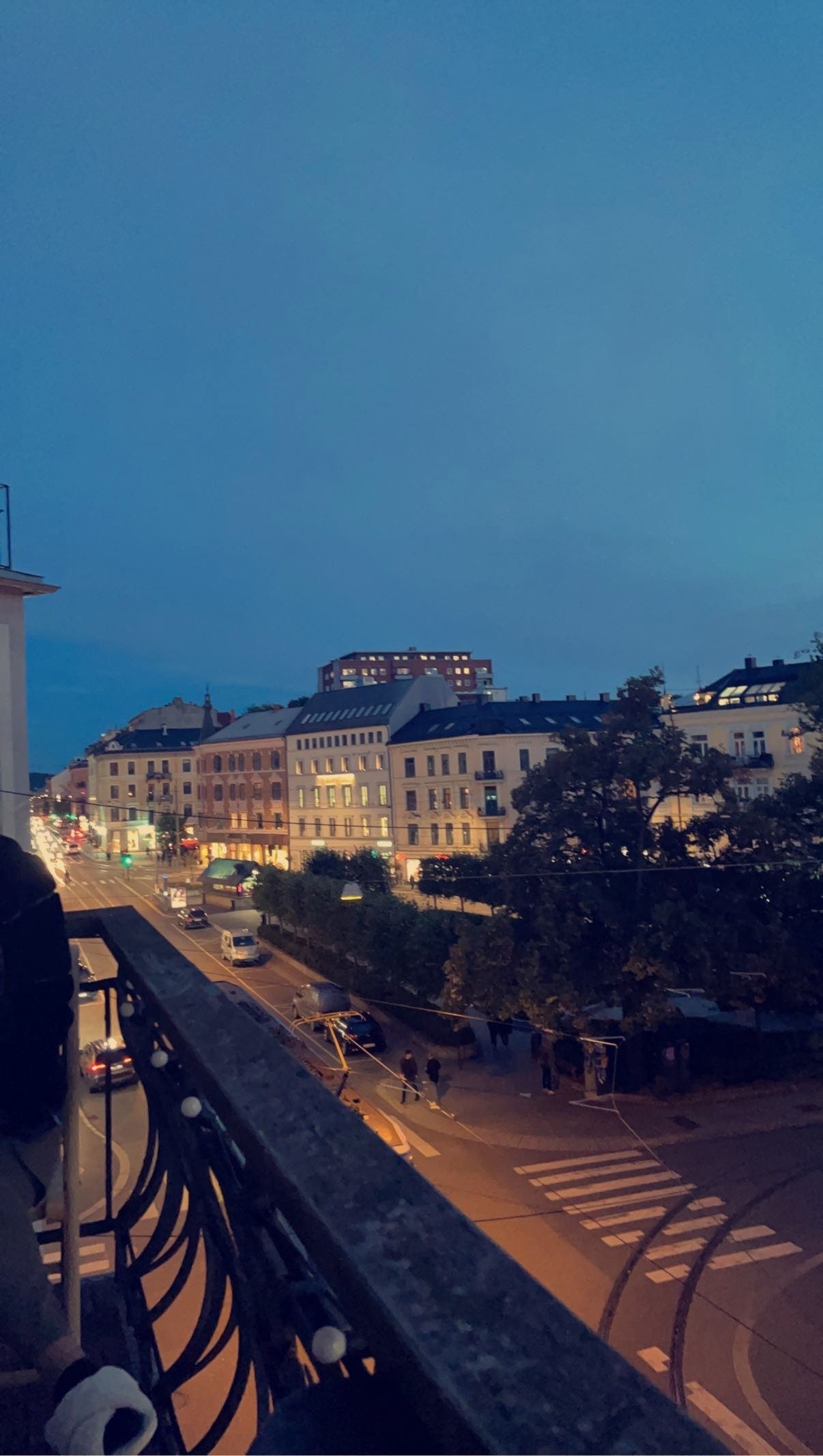 Utsikt fra balkongen Galleribilde