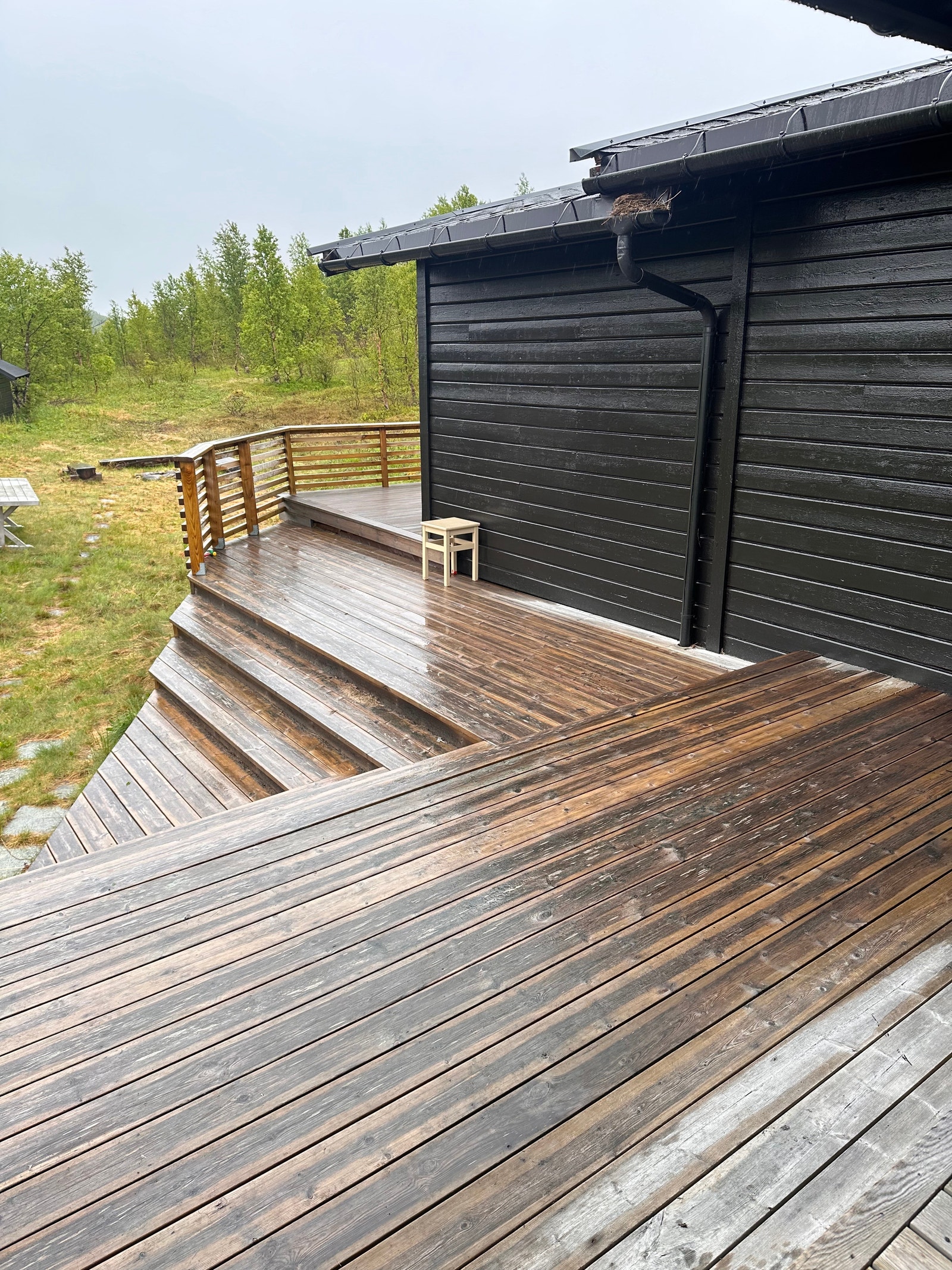 Romslig terrasse Galleribilde