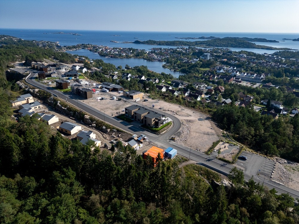 Dronefoto fra området Galleribilde