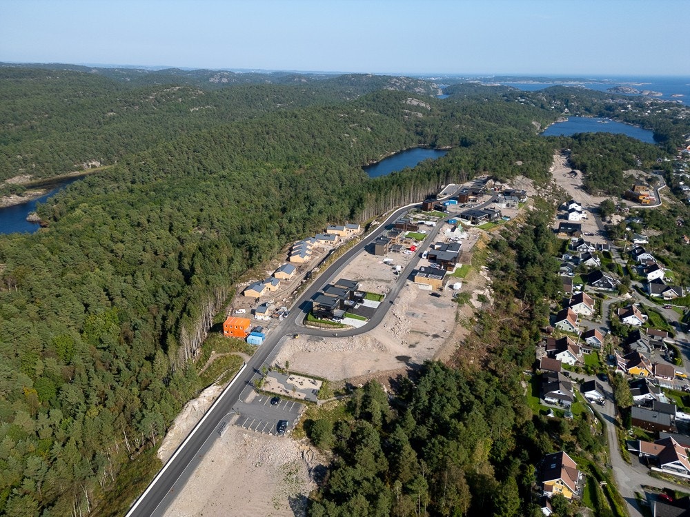 Dronefoto fra området Galleribilde
