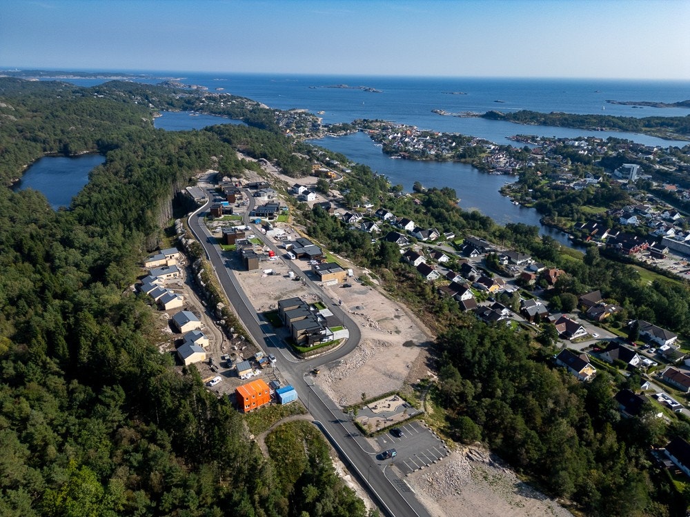 Dronefoto fra området Galleribilde