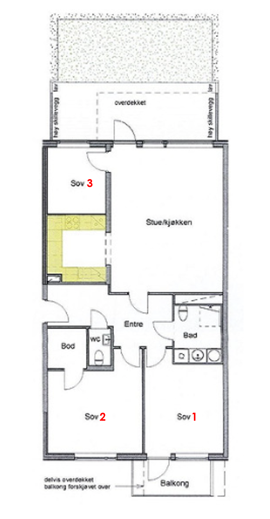 Leilighet (Sov 2 til leie) Galleribilde