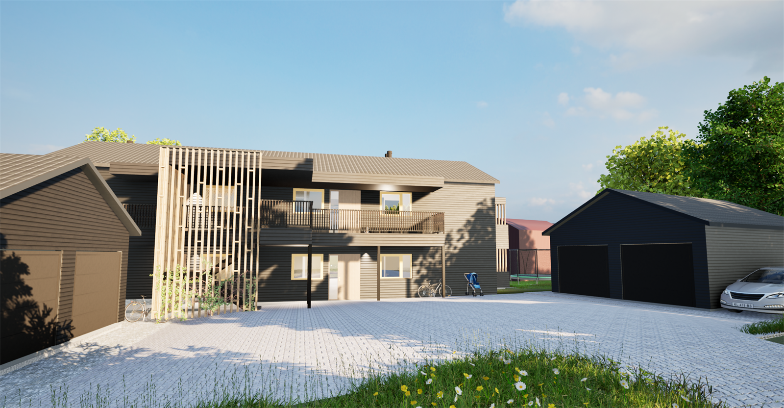 Leilighetene vil få hver sin garasjeplass - Ta gjerne kontakt for å bli holdt orientert! Galleribilde