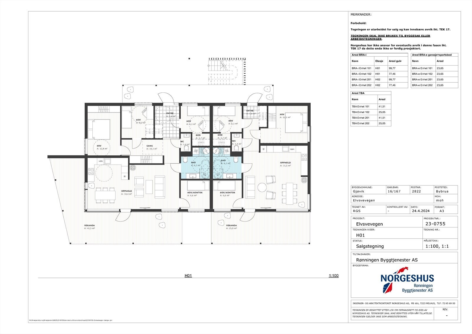 Etasje plan 1 Galleribilde